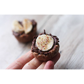RAW Chocomole cupcake @foodturo