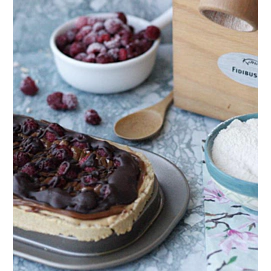 Tarta Frambuesa y Dulce y Leche